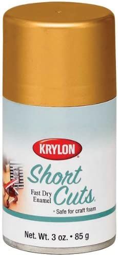 Krylon KSCS029 Short Cuts Aerosol Spray Paint, Gold Leaf, 3 Ounce | Amazon (US)
