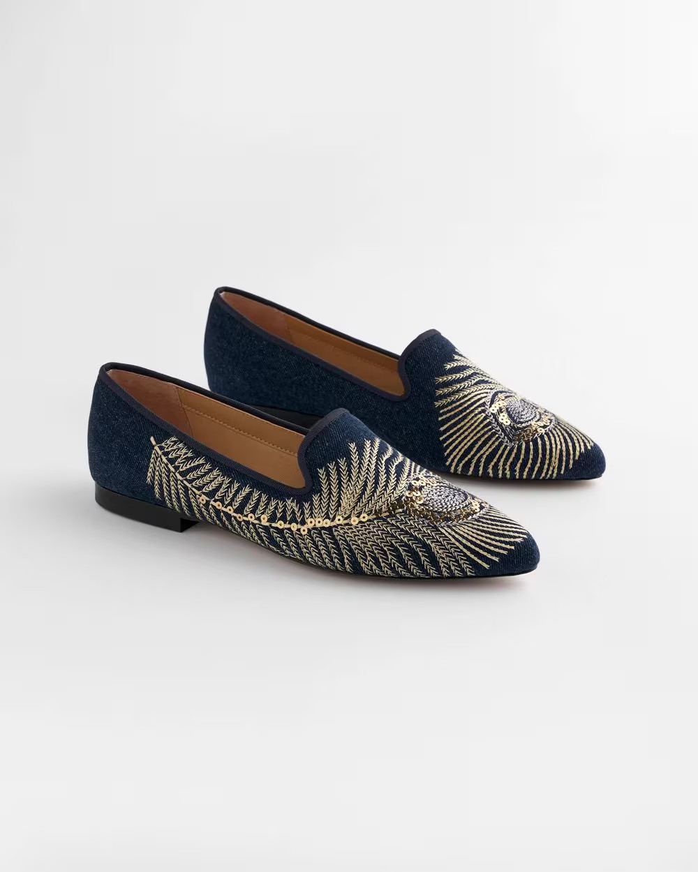 Peacock Embroidered Flats | Chico's