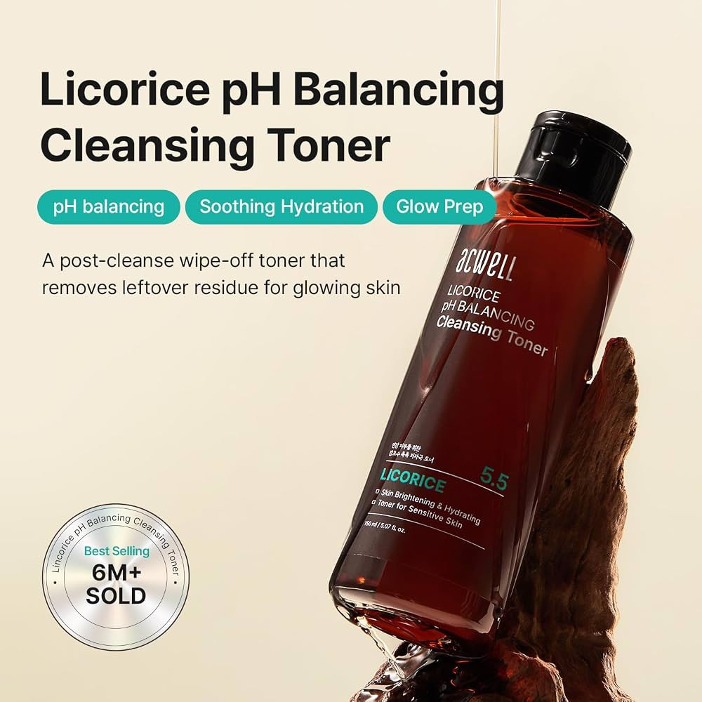 ACWELL Licorice pH 5.5 Balancing Cleansing Toner, 5.07 fl oz | Amazon (US)