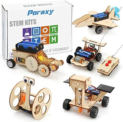5 in 1 STEM Model Car Kits, STEM Projects for Kids, Toys for Boys Age 8-12, 3D Wooden Puzzles, Educa | Amazon (US)
