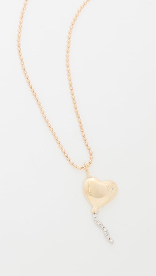 Stone and Strand Love Balloon Diamond Necklace | SHOPBOP | Shopbop