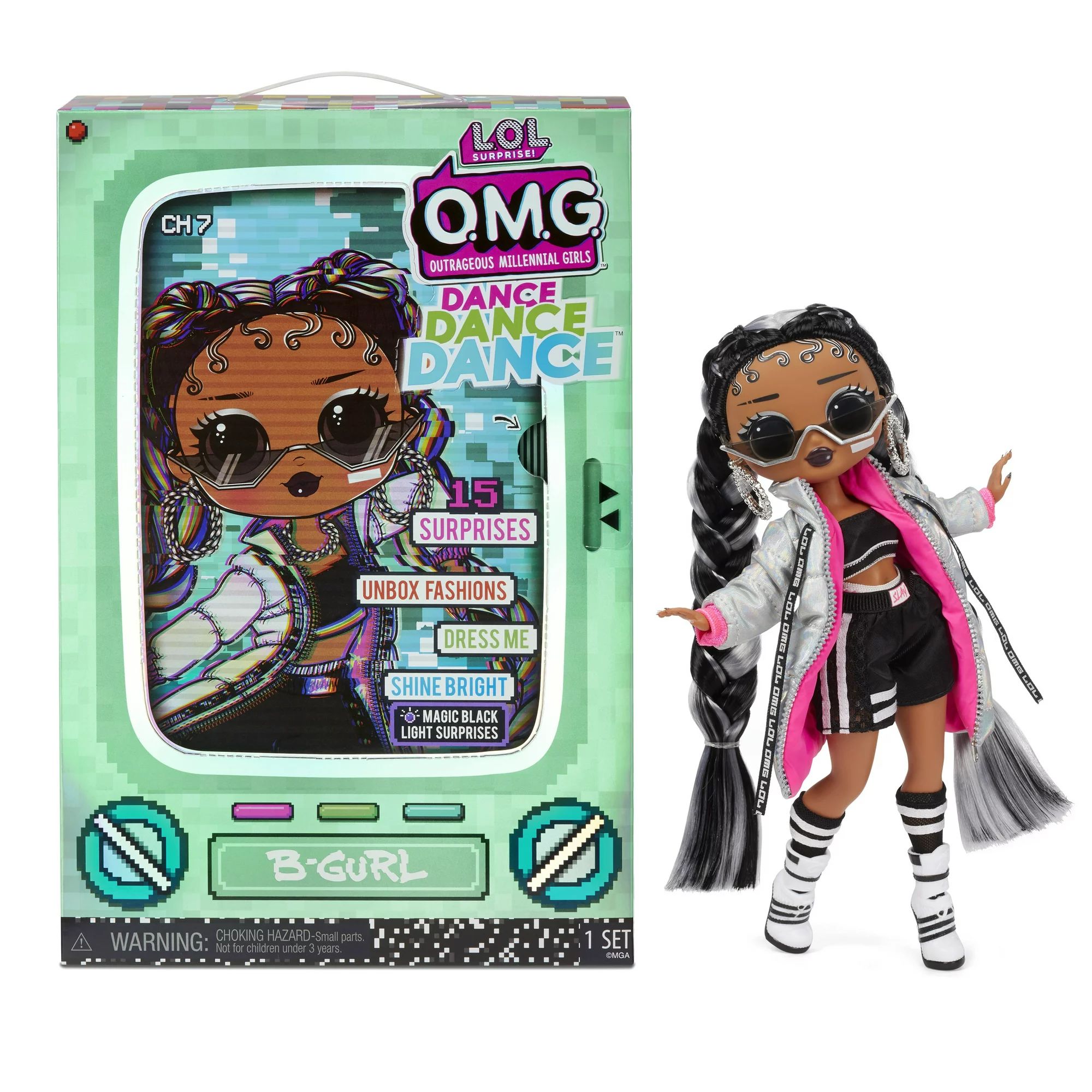 LOL Surprise OMG Dance Dance Dance B-Gurl Fashion Doll with 15 Surprises Including Magic Blacklig... | Walmart (US)