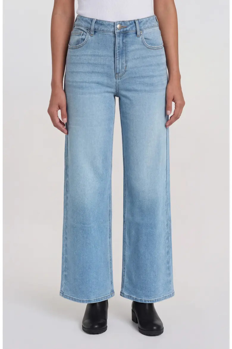 Ekara Mid Rise Slim Wide Leg Jeans (Women) | Nordstromrack | Nordstrom Rack