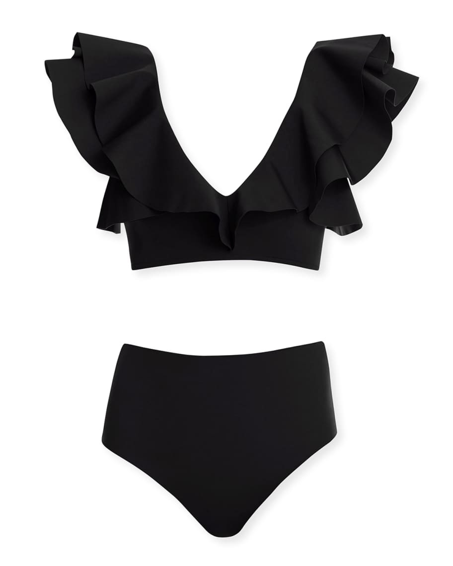 Mila Ruffle Two-Piece Bikini Set | Neiman Marcus