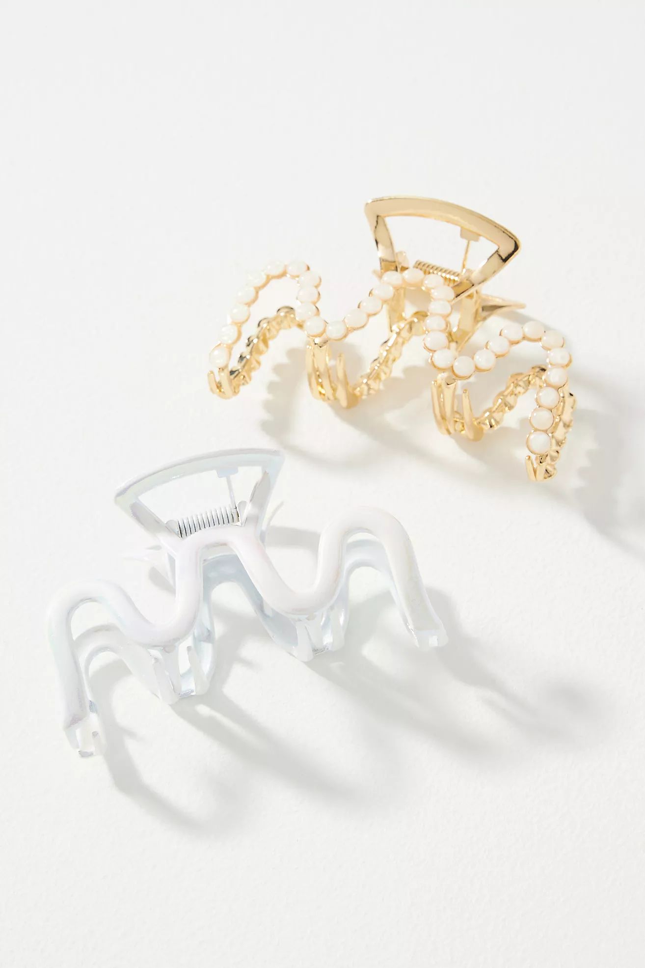 Iridescent Hair Claw Clips, Set of 2 | Anthropologie (US)