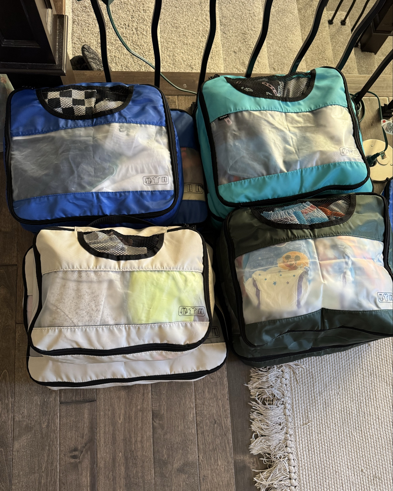 Team packing cubes for life!! I own a lot of packing cubes, but these are by far my favorite ones especially for my kiddos (4 boys)! Each of them has a designated color & that way when we get to where we’re going they can kind of live out of their own packing cubes! I also wrap their  outfit they are wearing each day together to make it easier to get dressed in the mornings! 

Swipe to see the best little inflatable toddler travel bed!! We learned quick that this duals as a great option at home when your kiddos are sick! Easier clean up & you can have them sleep in your room so you can keep an eye on them through the night without having to deal with your bed getting thrown up on throughout the night! Win win!! 

#LTKTravel #LTKmomlife #LTKKids