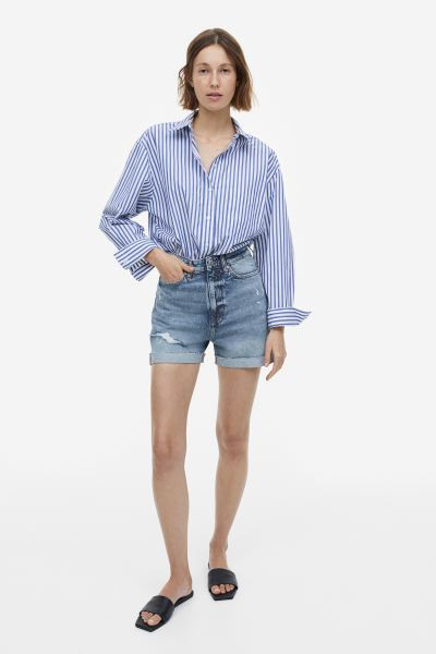 Mom Comfort Ultra High Denim Shorts | H&M (US + CA)