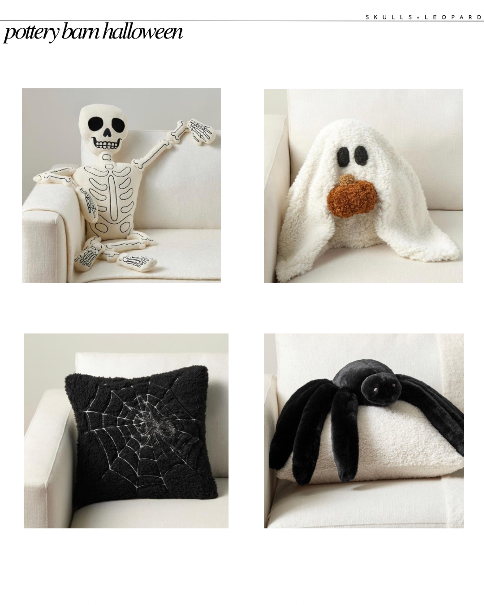 new pottery barn Halloween pillows!!! That Mr bones pillow is so cute !!!

LTK Halloween, pottery barn Halloween , skeleton pillow, ghost pillow, spider pillow 

#LTKhome #LTKFind #LTKSeasonal