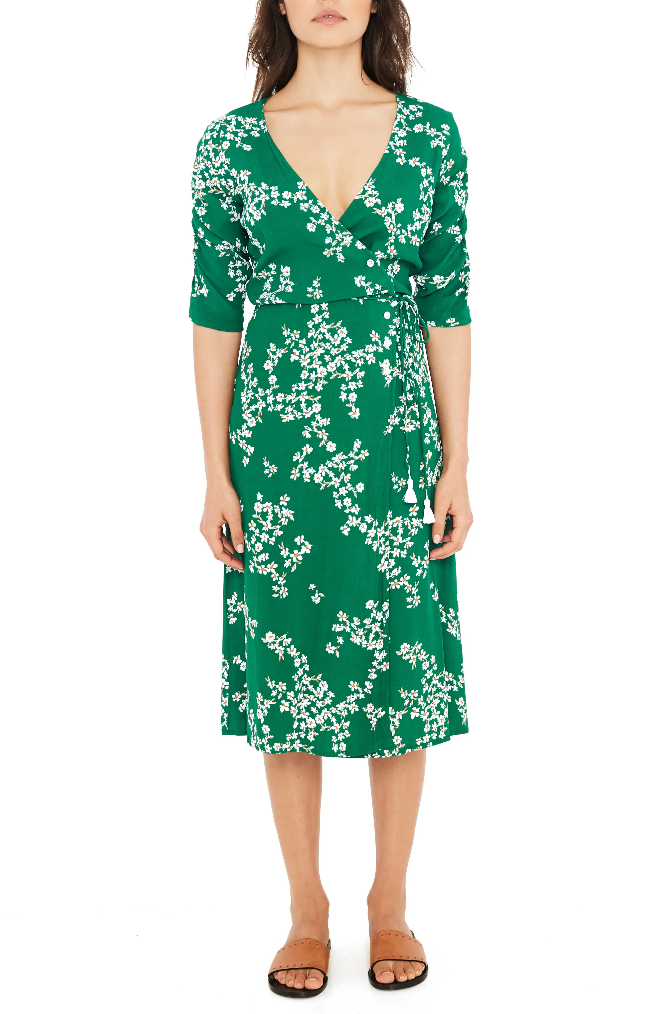 FAITHFULL THE BRAND Anne Marie Floral Print Midi Dress | Nordstrom