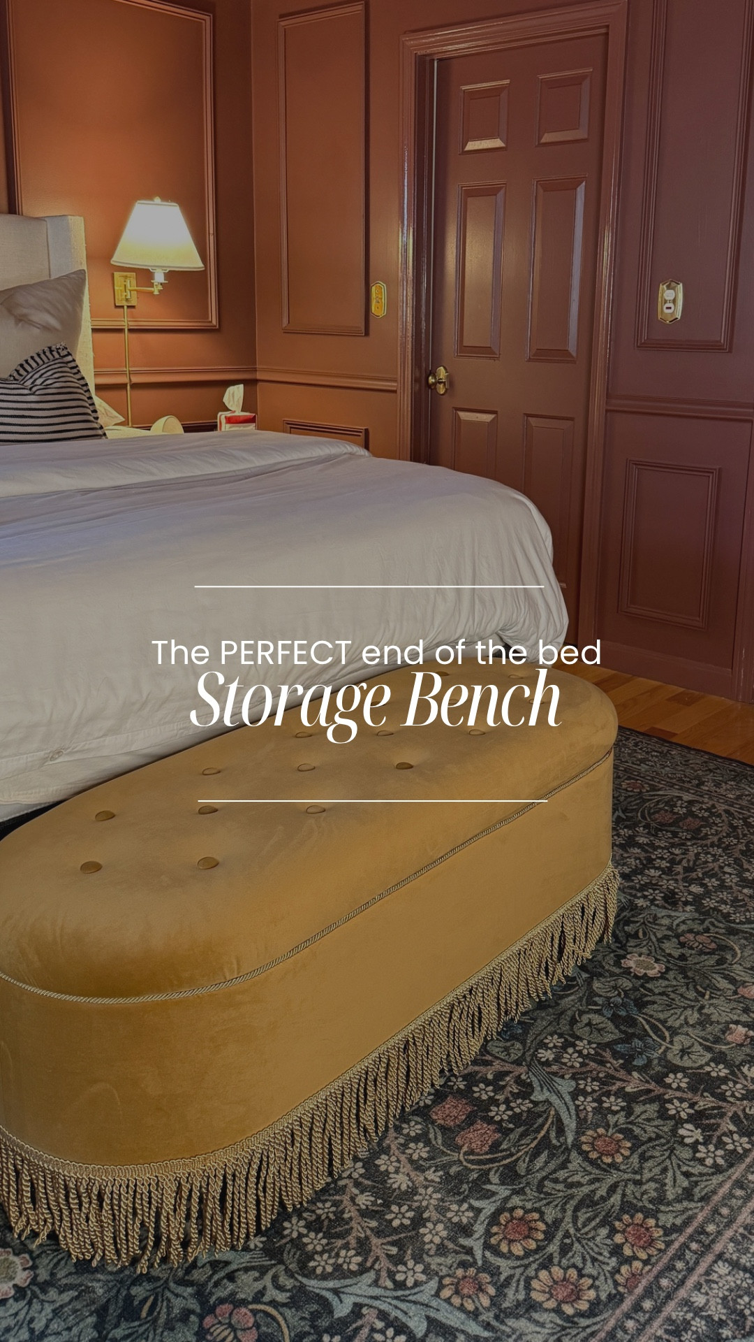 The PERFECT end of the bed storage bench!  Bedroom furniture 

#LTKHome #LTKStyleTip