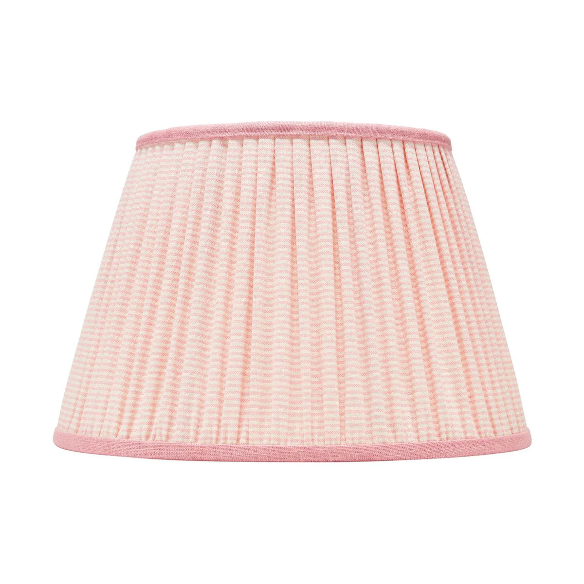 Pink Striped Pleated Lamp Shade - Available in Multiple Sizes | The Well Appointed House, LLC
