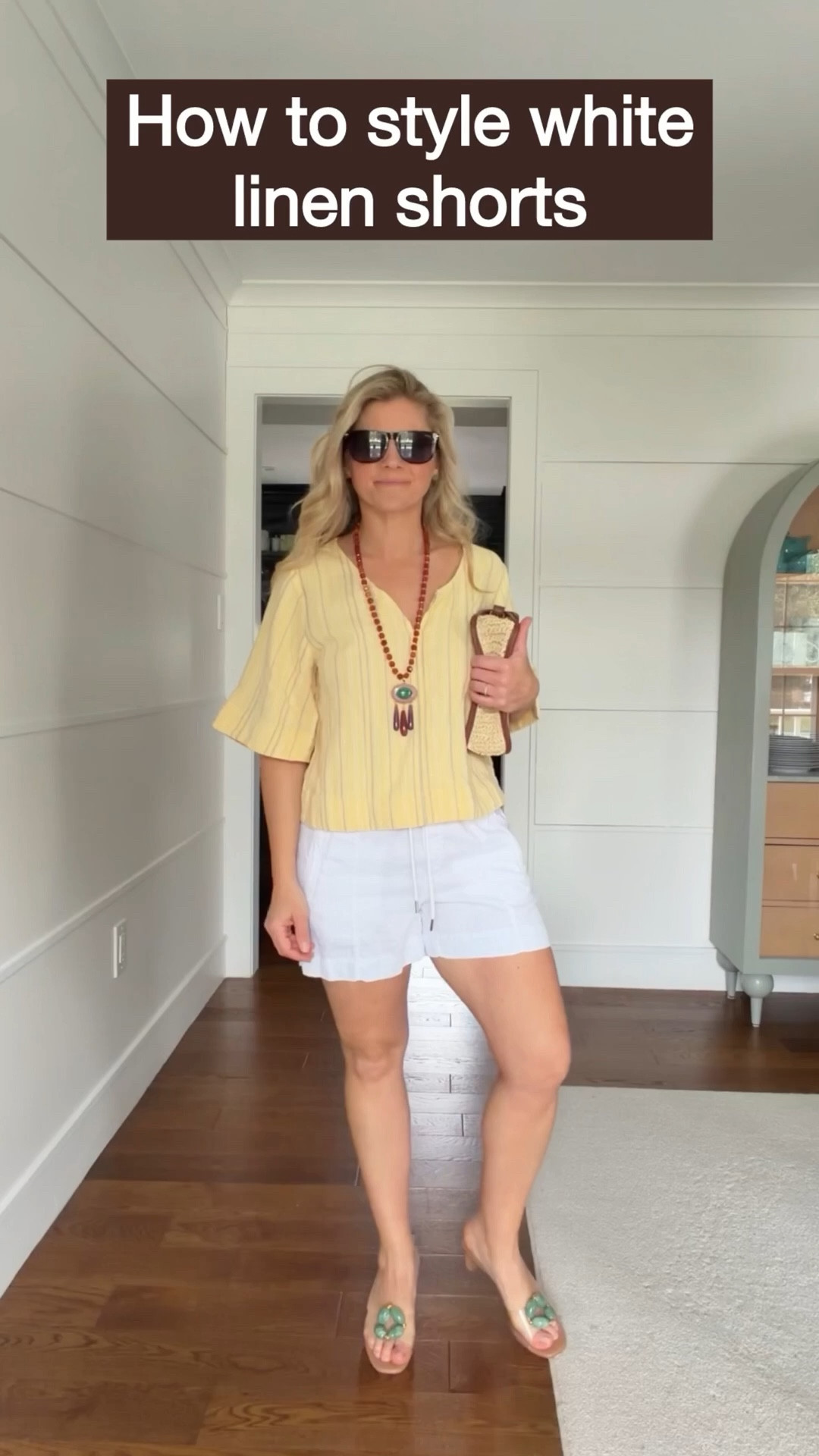 How to style white linen shorts

One piece, four effortless outfits

Outfit formula: white linen shorts + elevated top + statement accessory

• Lightweight blouse + shorts + statement necklace = relaxed but refined
• Fitted tank + shorts + woven clutch = clean and minimal
• Classic tee + shorts + bold necklace = easy everyday
• Textured top + shorts + natural accessories = soft and elevated

Keep the base simple and let texture, color, or accessories do the work. That’s how you make a basic feel intentional

White linen shorts aren’t just casual, they’re a foundation piece you can build around all summer ☀️

#LTKootd #LTKTravel #LTKSeasonal