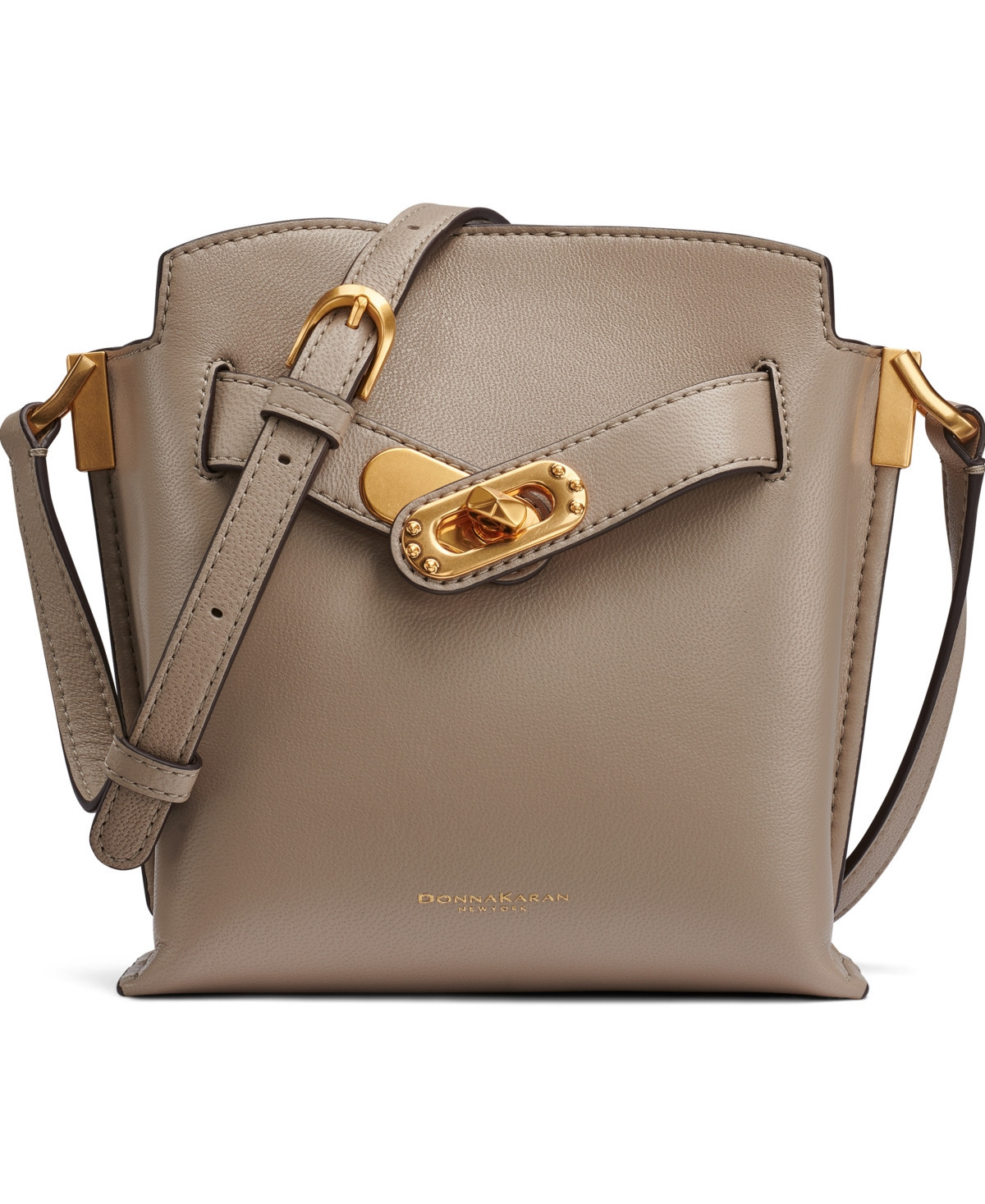 Donna Karan New York Bridgehampton Turnlock Crossbody - Moth | Macy's
