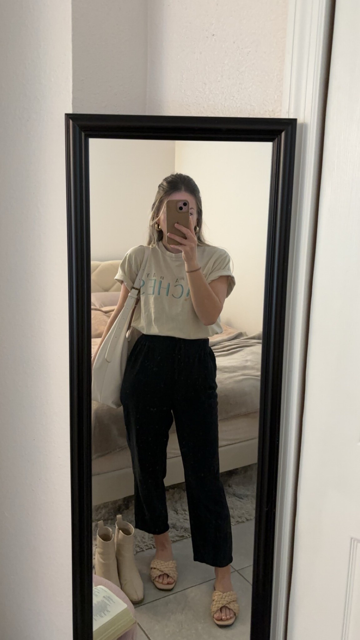 Casual black linen pants outfit🖤 

#LTKootd