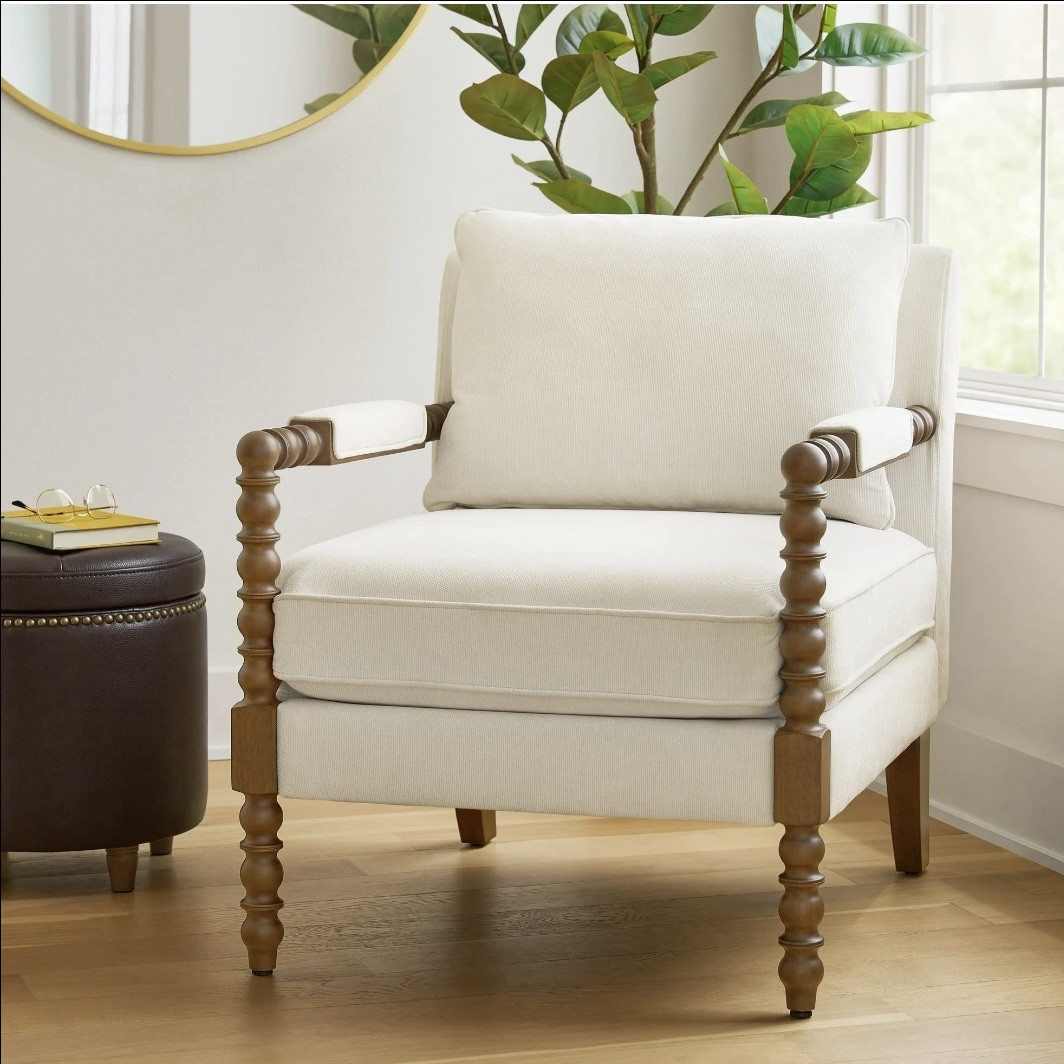 This Pioneer Woman accent chair is less than $200! I’m absolutely drooling over the wood details on this one! The frame and nightstand are also absolutely beautiful!



#transitionaldesign #homedecor #studiomcgee #walmartfinds #mcgeeandco #neutraldesign #affordablehome #affordabledecor #bedding #bedroom #walmartdecor #walmart

#LTKSaleAlert #LTKHome #LTKBeauty