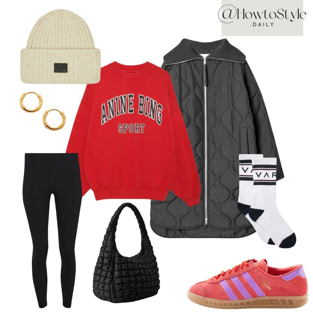 red outfit style
cosy outfit 
school run outfit 
 

 #LTKuk #LTKautumn #LTKwinter