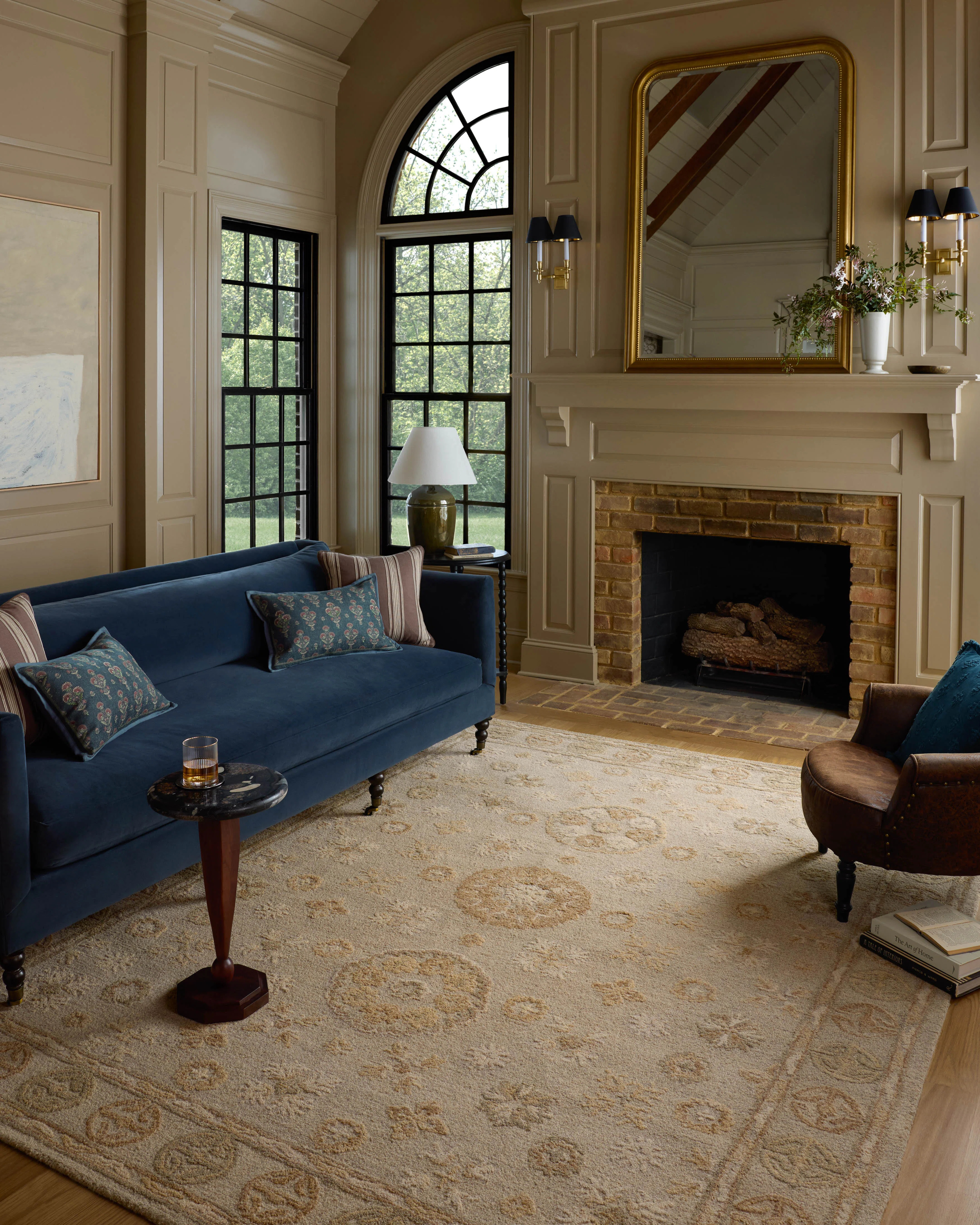 Chris Loves Julia x Loloi Dorothea Dove / Natural Area Rug | Wayfair North America