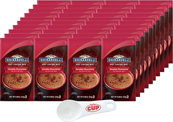 Ghirardelli Double Chocolate Hot Cocoa Mix, 3 Pound Box, (Approximately 43) 0.85 oz Packets with ... | Amazon (US)