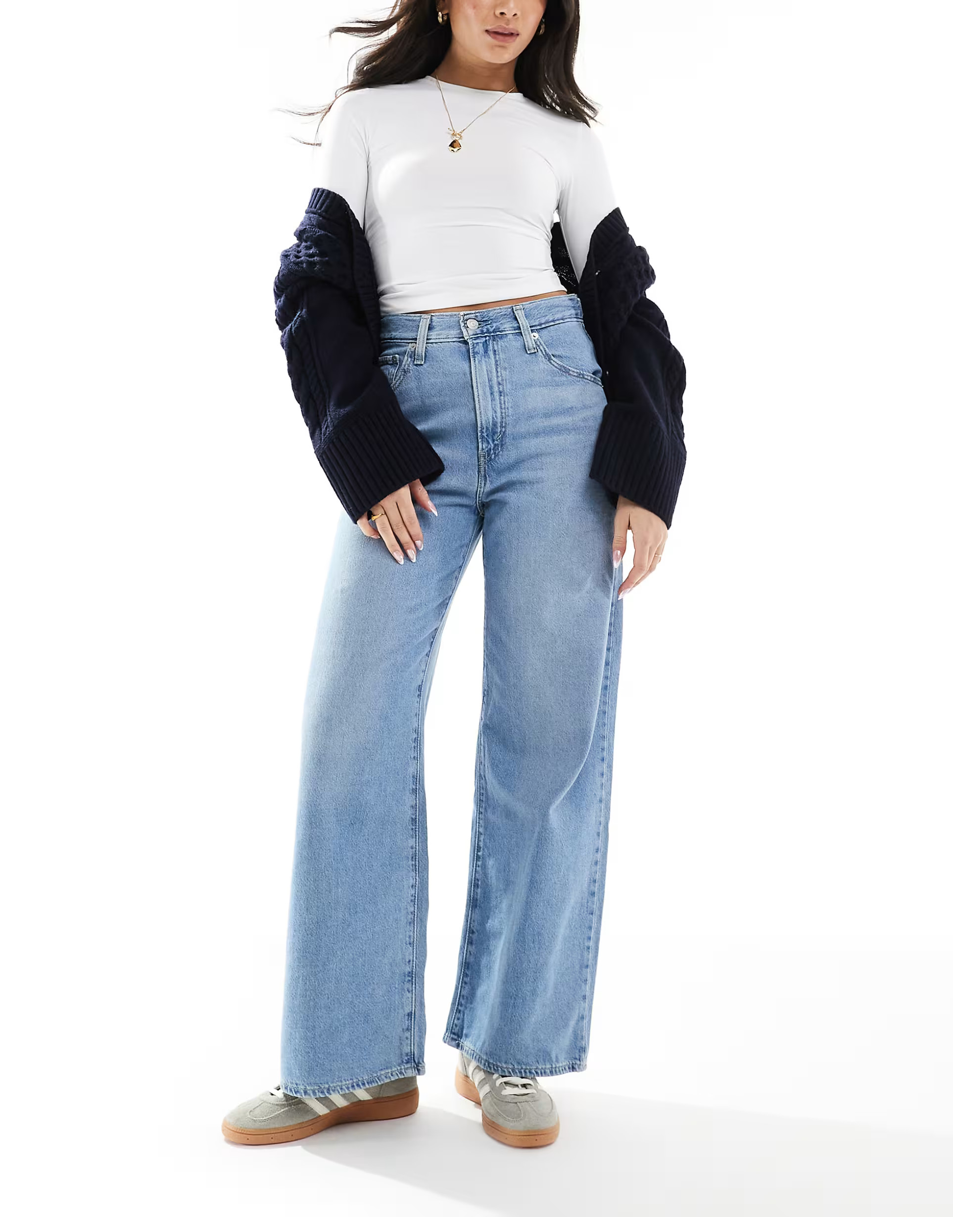 Levi's cinch baggy jeans in light blue | ASOS (Global)