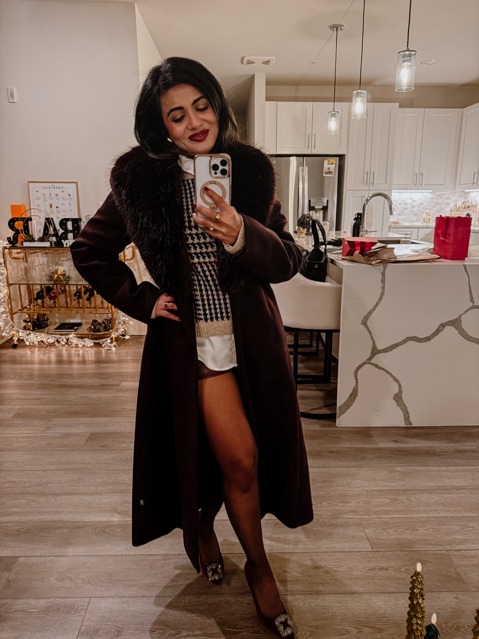 Aging like a fine wine.  Sweater is from @Zara but I can’t tag it on here.  Look for houndstooth jumper on their site and you will see it.

#LTKootd #LTKHoliday #LTKPetite