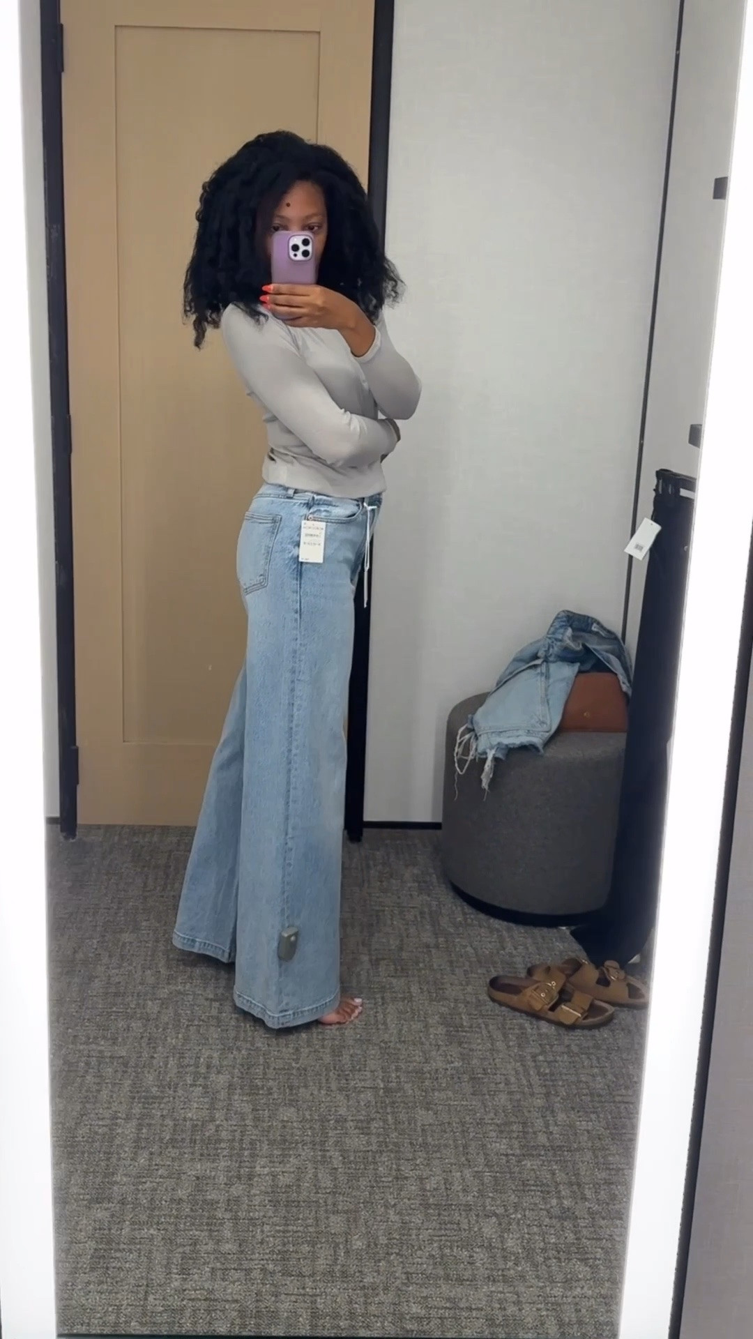 Perfect high waisted denim. With stretch. (I'm 5'7!)