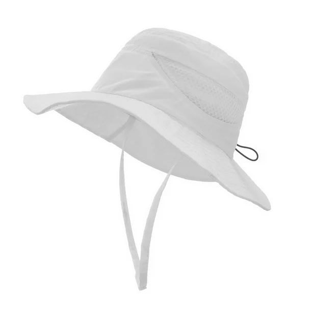 Husfou Kids Sun Hat, Summer Toddler Hats Breathable for Girls Boys Baby UPF 50+ Beach Hat Adjusta... | Walmart (US)