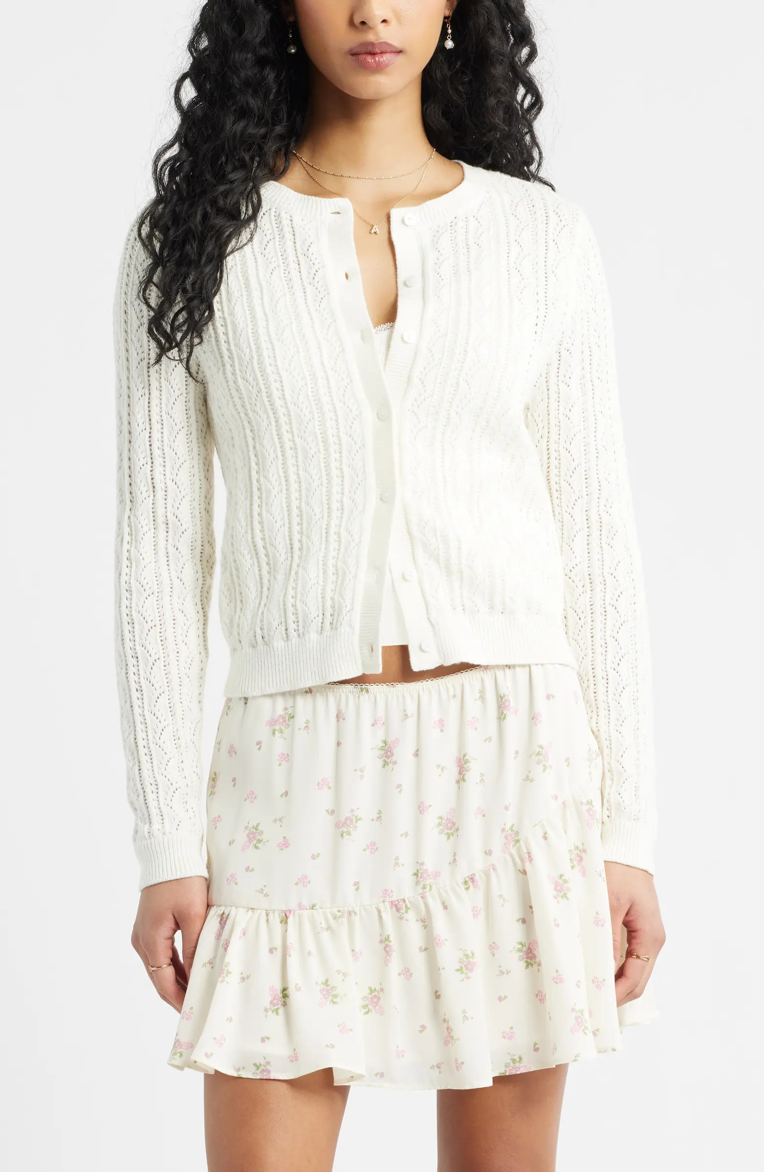Pointelle Knit Cardigan | Nordstrom