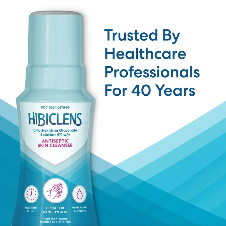 Hibiclens Antimicrobial & Antiseptic Soap and Skin Cleanser Foaming Pump, 8 fl oz | Walmart (US)