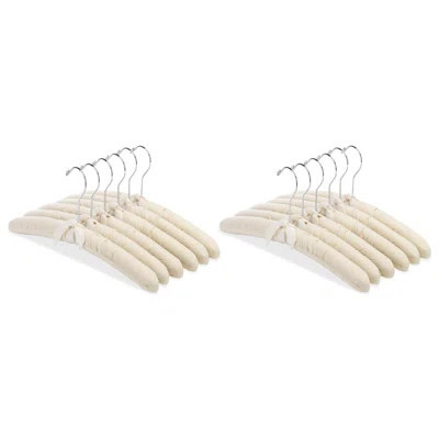 Canvas Padded Hangers - Shirt Or Dress Padded Hanger - Canvas - Set Of 12 | Wayfair North America