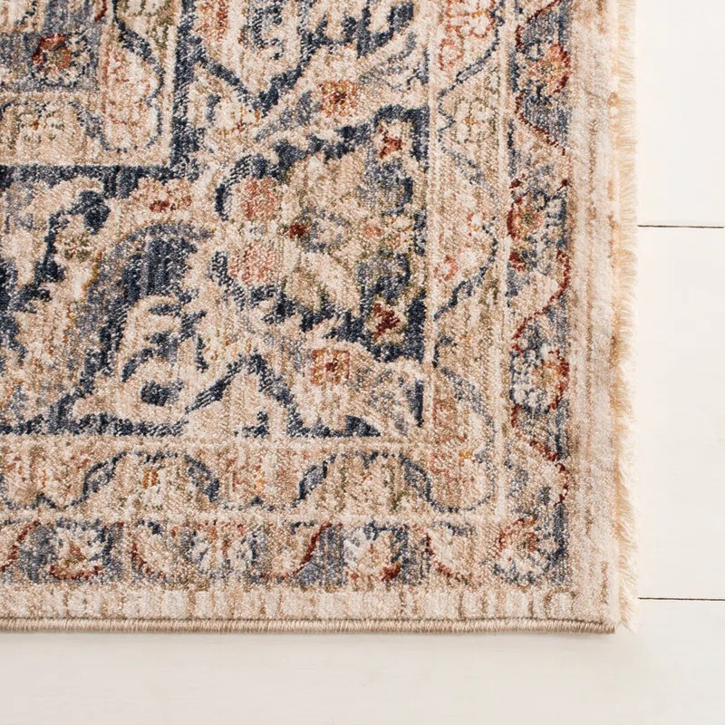 Warwick Performance Ivory/Blue Rug | Wayfair North America