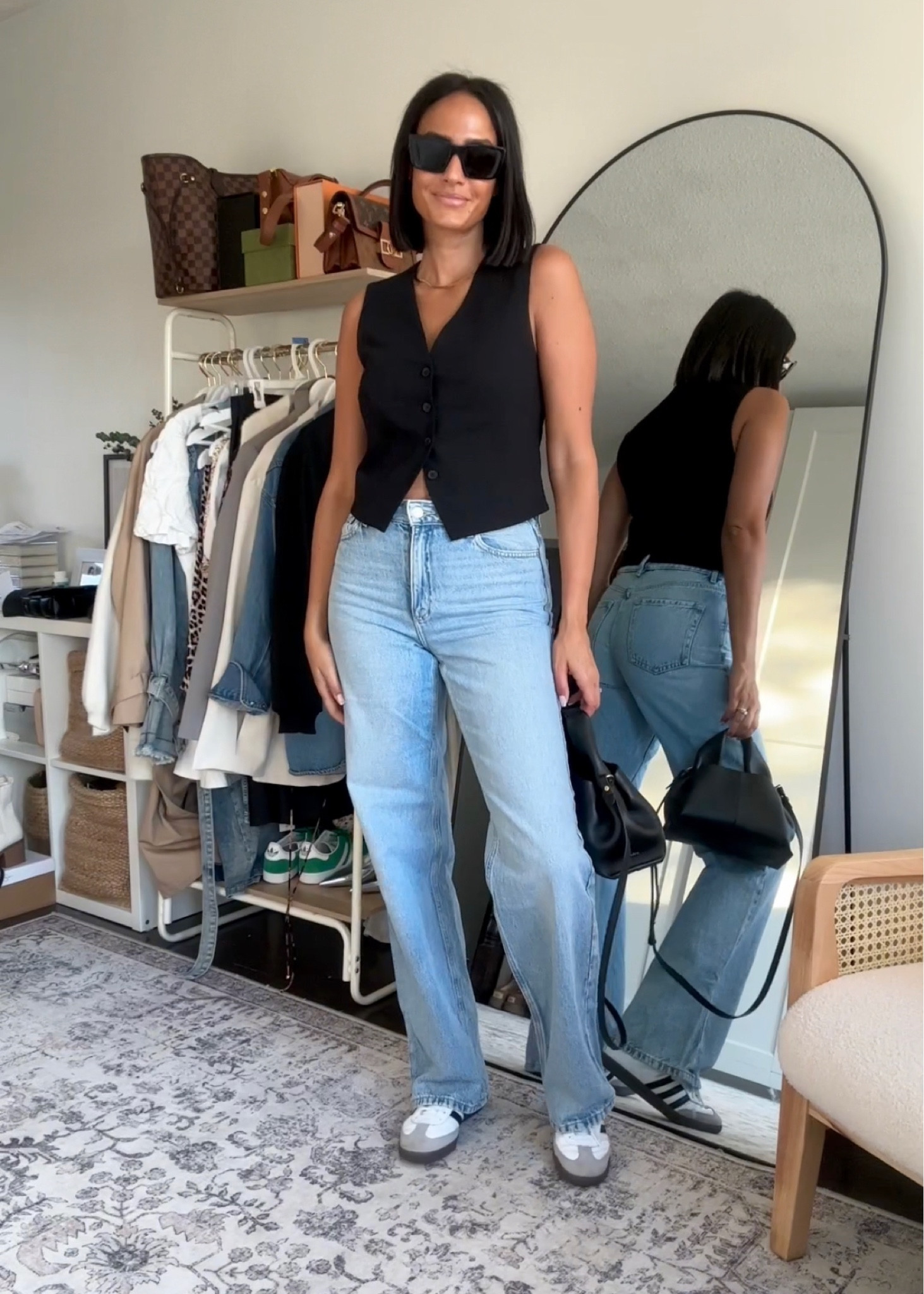 Small vest, size 27 jeans 

#LTKSeasonal #LTKshoecrush #LTKfindsunder100