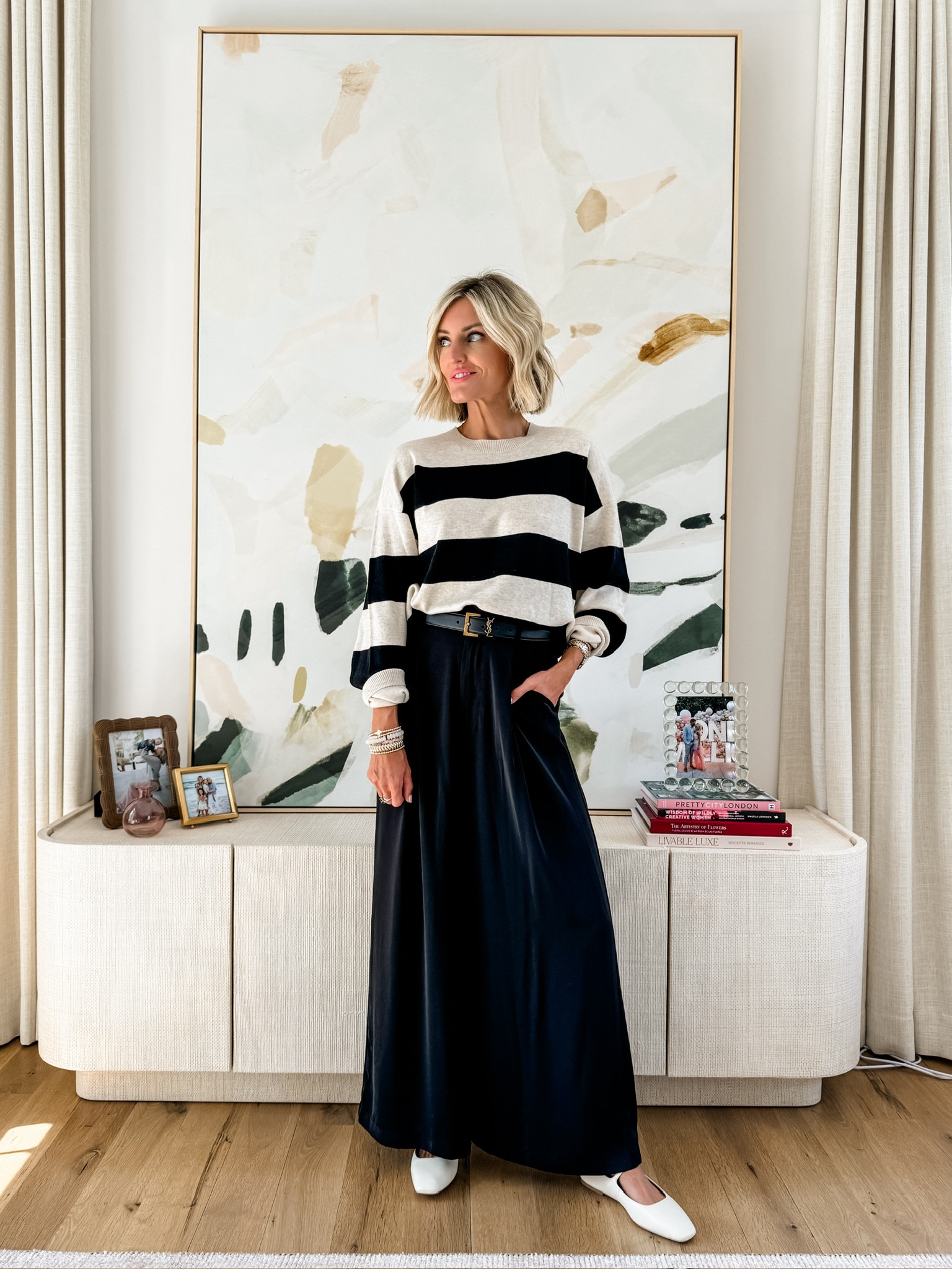 Such a great workwear look! I’ve been loving black and white outfits! Wearing XS! 


Loverly grey, Nordstrom sale, Amazon finds, wide leg pants, workwear, sweaterrs

#LTKxNSale #LTKWorkwear #LTKStyleTip