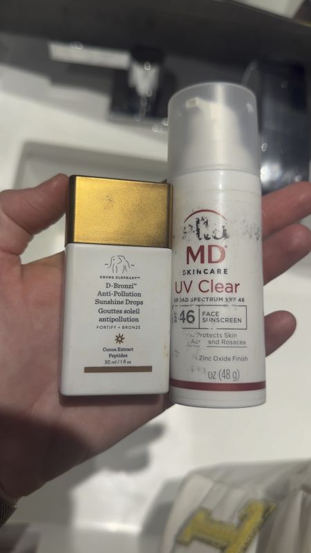 Perfect combo for protection with spf and the perfect glow with the bronzing drops! Mix together and apply for a no makeup makeup look! 

#LTKbeauty