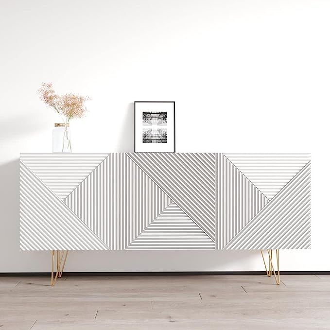 Meble Furniture Giza 3D 63" Sideboard (White) | Amazon (US)