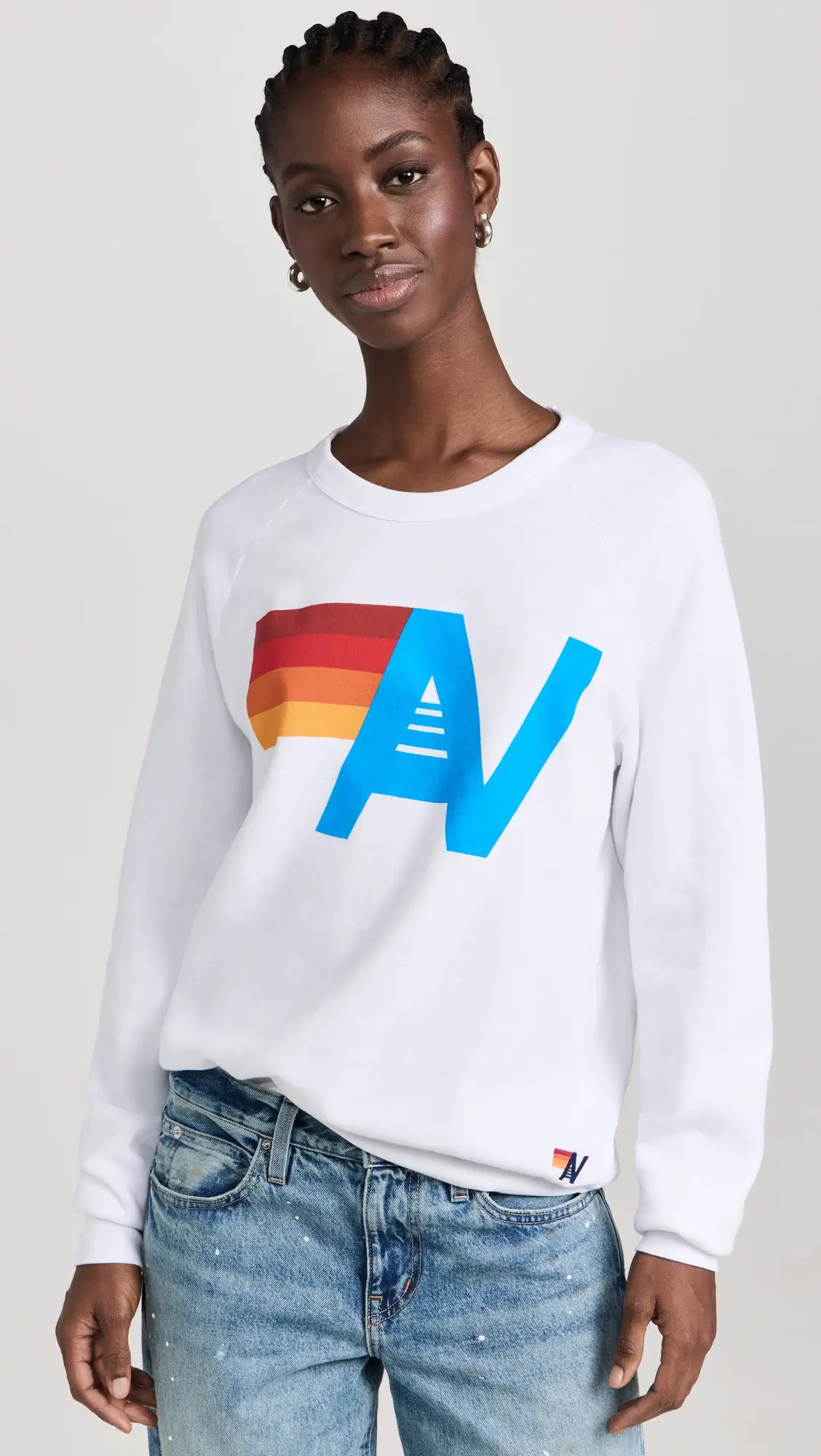 Aviator Nation Logo Crew Sweatshirt | Shopbop | Shopbop