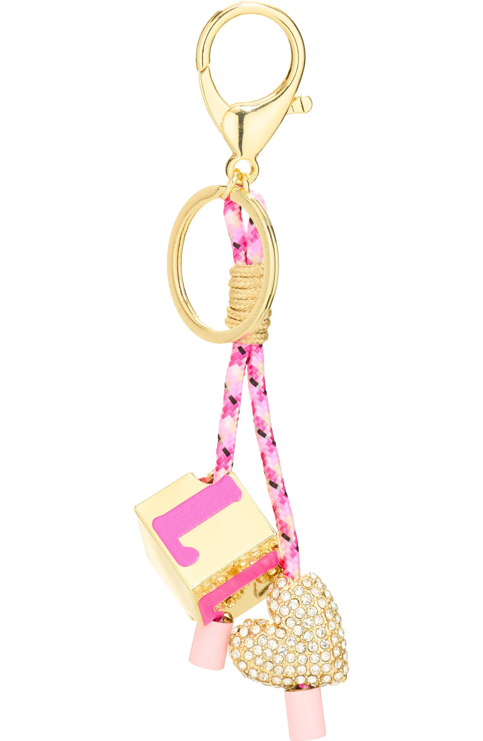 Heart & Block Initial Bag Charm | Nordstrom Rack