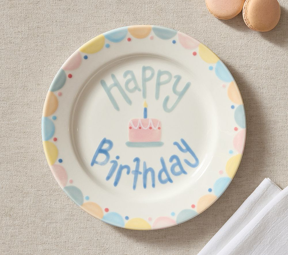 Ceramic Birthday Plate | Pottery Barn Kids