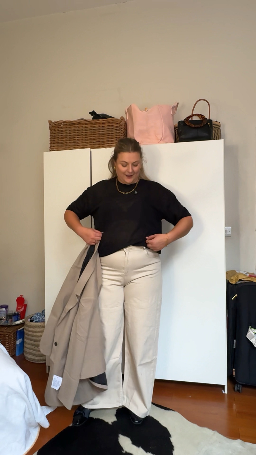 If you’re a curvy midsize girl looking for summer / autumn outfit inspo I’ve linked all the items from my high / low inspired capsule wardrobe with ASOS here!

Sizes:

🪩 jeans both 36 waist 32 length 
🪩 black blazer size L
🪩 pinstripe blazer size 16
🪩 men’s t shirt size L
🪩 waistcoat size 18 tall 
🪩 white shirt size 16 
🪩 shoes size 7, wide fit also available 

#LTKuk #LTKmidsize #LTKcurves