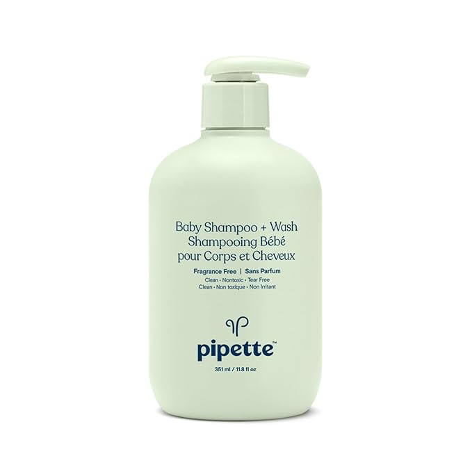 Pipette Baby Shampoo and Body Wash - Fragrance Free, Tear-Free Bath Time, Hypoallergenic, Moistur... | Amazon (US)