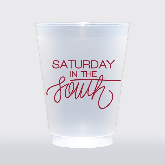 Saturday in the South  Set of 8 16 Oz Frosted Shatterproof - Etsy | Etsy (US)