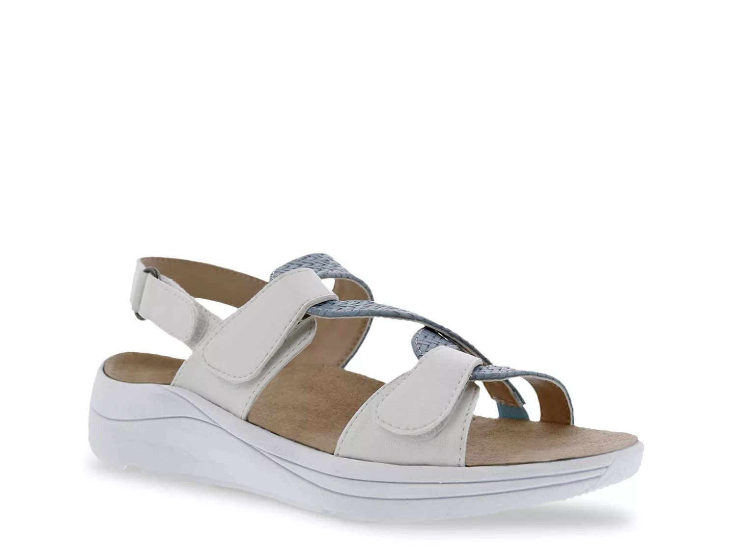 Drew Extra Wide Width Serenity Sandal | Women's | Off White | Size 6.5 | Sandals | Ankle Strap | DSW