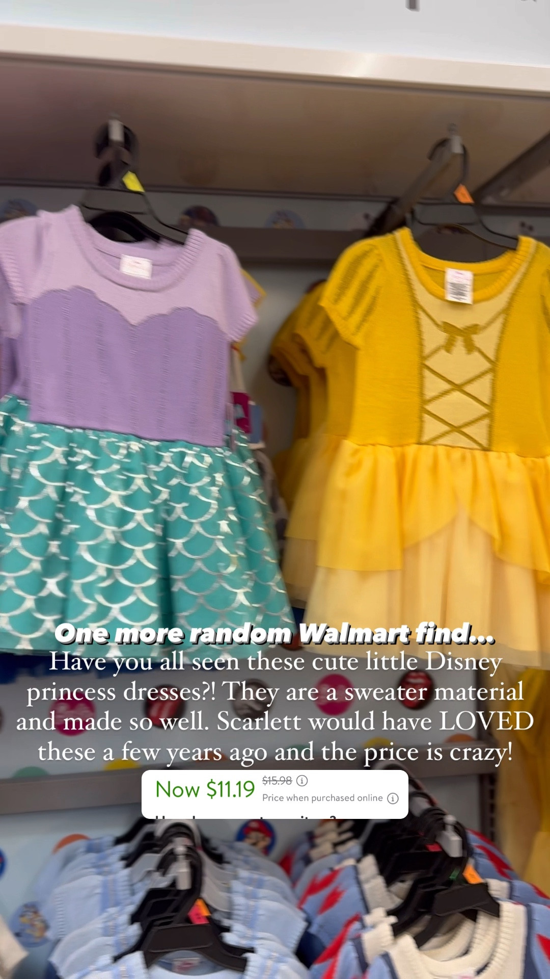 I found these Disney princess dresses at Walmart on sale for $11! They are so cute for little girls and made of a lightweight sweater material! 



#LTKKids #LTKFamily #LTKVideo