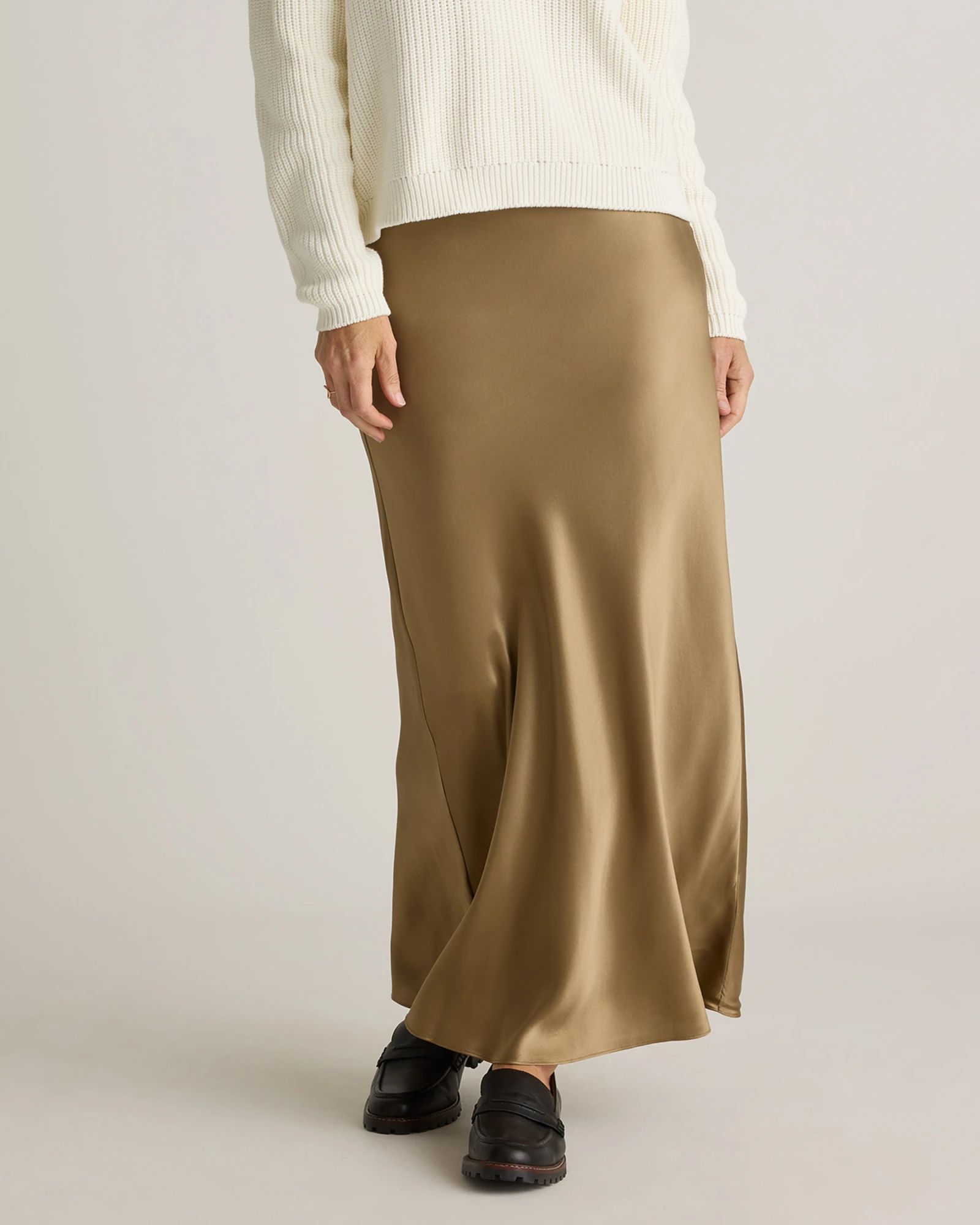 100% Washable Silk Maxi Skirt | Quince