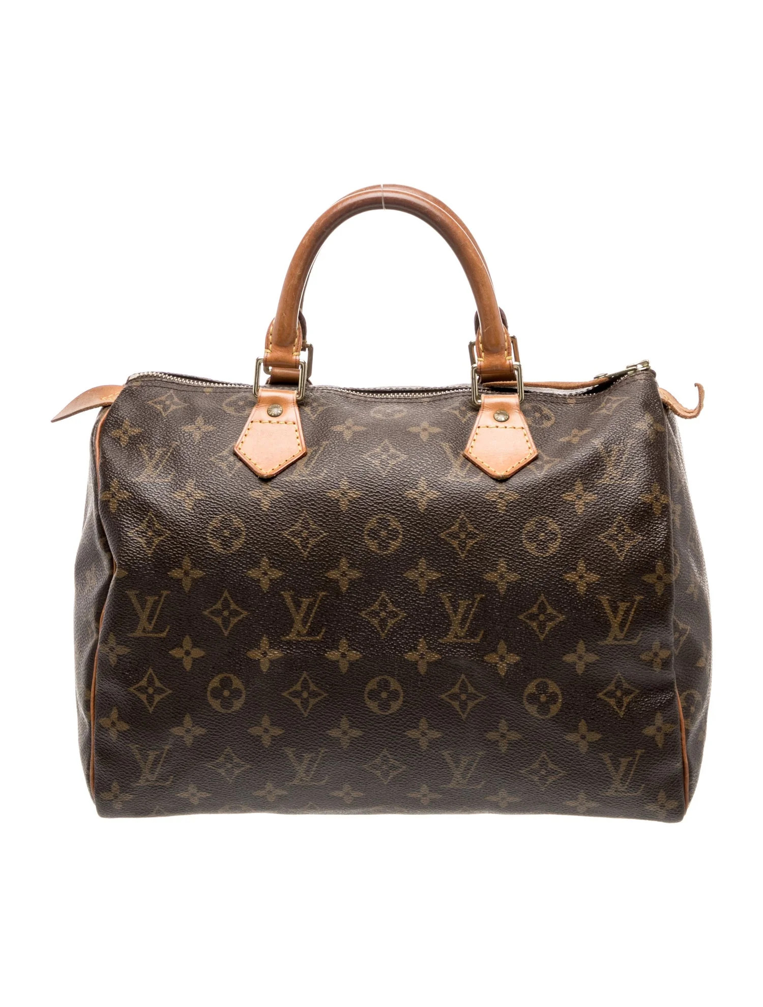 Louis Vuitton LV Monogram Speedy 30 - Brown Handle Bags, Handbags - LOU1225566 | The RealReal | The RealReal