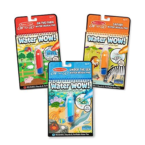 Melissa & Doug Water Wow! - Water Reveal Pad Bundle - Farm, Safari & Under The Sea | Amazon (US)