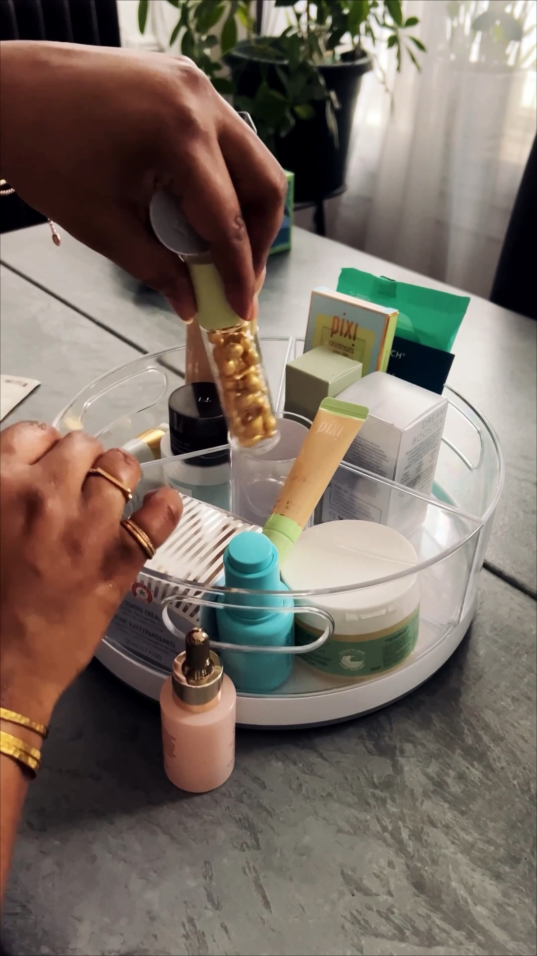 Makeup storage, skincare storage, home organization, organizer, lazy susan, Amazon Find, beauty storage

#LTKFamily #LTKHome #LTKFindsUnder50