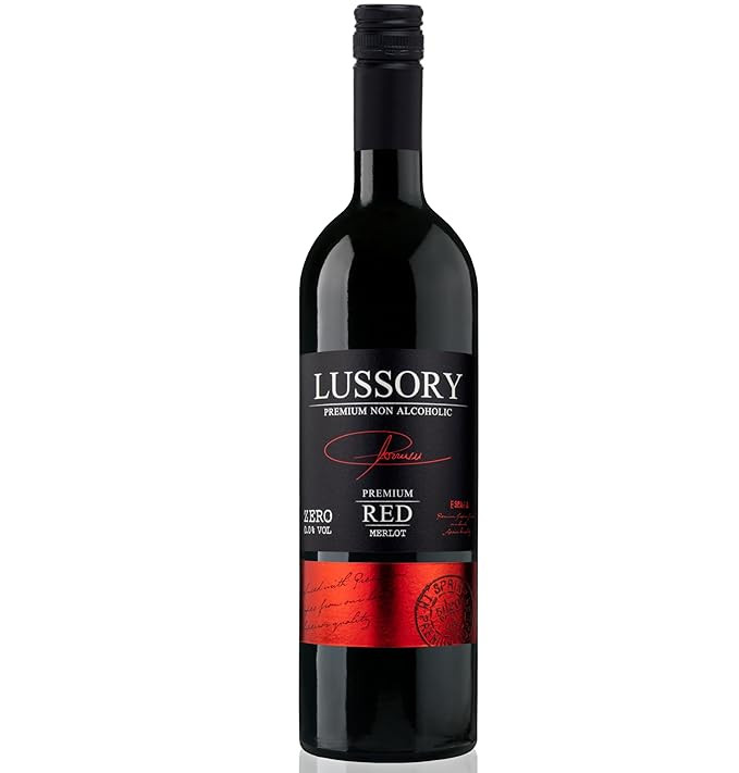 Lussory Premium Merlot Alcohol Removed 0.0% Dealcoholized Red Non Alcoholic Wine From Spain, Low ... | Amazon (US)