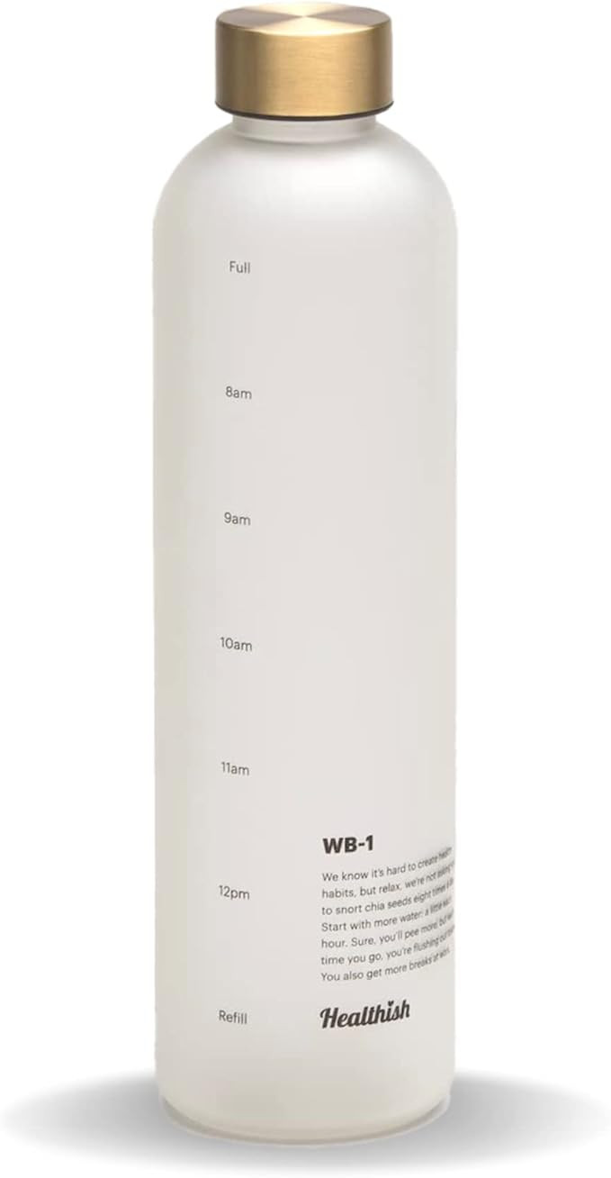 Original Time Marked Motivational Water Bottle Leak Proof Lid for Gym, Sports, Fitness or Work fo... | Amazon (US)