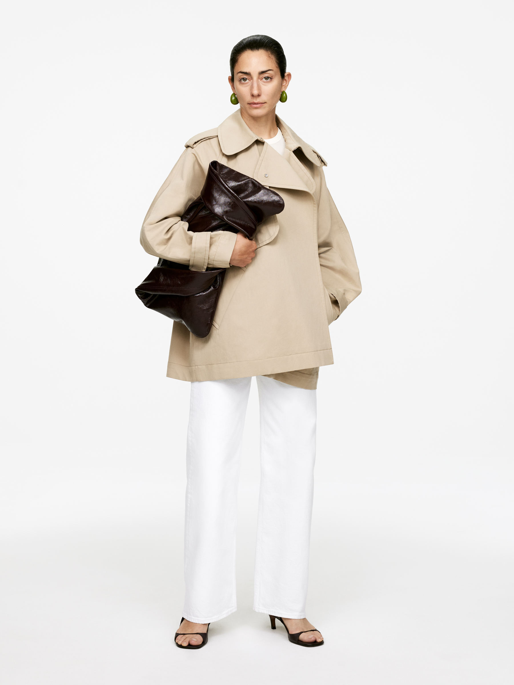 Short Trench Coat – Beige – Women – ARKET GB | Arket UK