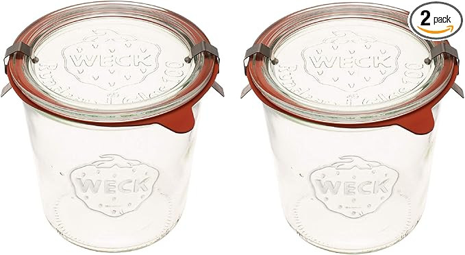 WECK Canning Jars 742 Mold Jars made of Transparent Glass - Eco-Friendly Canning Jar - Storage fo... | Amazon (US)